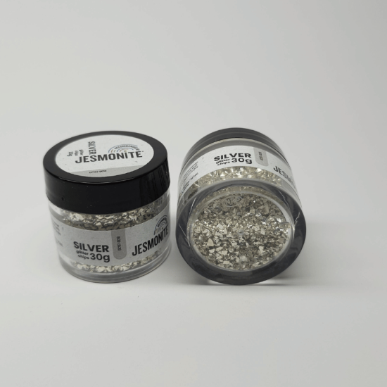 Glitzerchips 30g - Silver - Silber